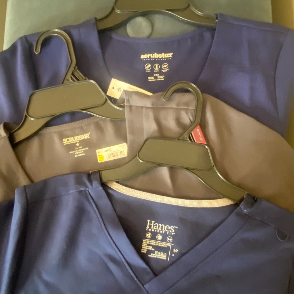 Three small Scrub Tops-NEW